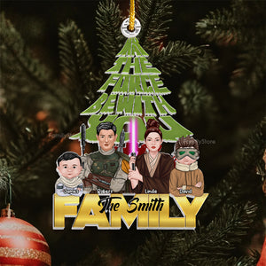 The Force Be With You Star War - Personalized Acrylic Ornament - Gift For Family Members - CL46 NA94