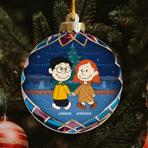 Christmas Baubles Peanuts - Personalized Acrylic Ornament - Gift For Couple, Husband Wife, Anniversary, Engagement, Wedding, Marriage Gift - CL43 NH96