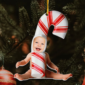 Baby Funny Fits In The Cute Costume - Gift For Family - Personalized Acrylic Ornament NA94