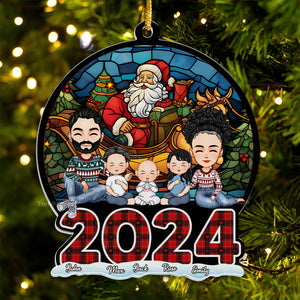 Christmas Is A Time For Family - Gift For Family - Personalized Acrylic Ornament NA94