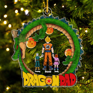 Dragon Ball Family We Are Here - Gift For Family - Gifts For Dad Father's Day - Personalized Acrylic Ornament - CL03