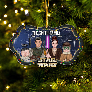 Star War The Force Strong With Us We Are One - Personalized Acrylic Ornament - Gift For Family Members - CL46 NA94