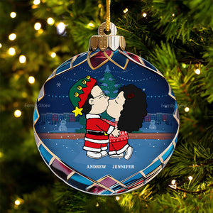 Christmas Baubles Peanuts - Personalized Acrylic Ornament - Gift For Couple, Husband Wife, Anniversary, Engagement, Wedding, Marriage Gift - CL45 NH96