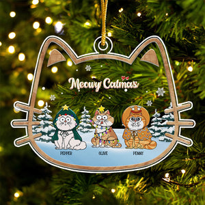 Cats Make The Season Bright - Gift For Cat Lover, Pet Lovers - Personalized Acrylic Ornament - CLP03 NH96