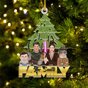 The Force Be With You Star War - Personalized Acrylic Ornament - Gift For Family Members - CL46 NA94