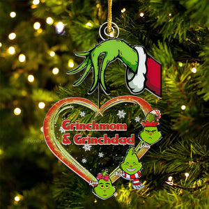 Take My Heart Green Monster - Gift For Family Members - Personalized Acrylic Ornament - CL42 NA94