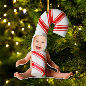 Baby Funny Fits In The Cute Costume - Gift For Family - Personalized Acrylic Ornament NA94