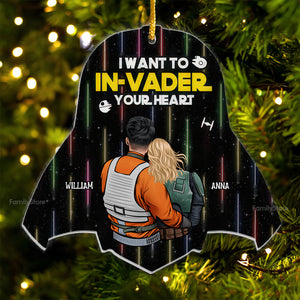 Star Wars I Want To In-Vader Your Heart - Gift For Couples - Personalized Acrylic Ornament