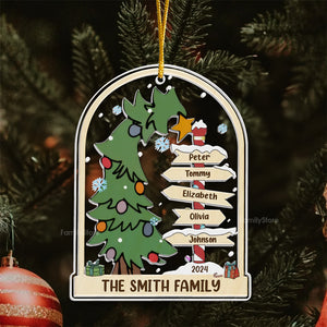 Love And Togetherness Make The Perfect Christmas - Gift For Family - Personalized Acrylic Ornament - NA94