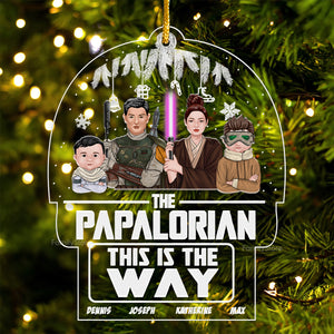 Star War The Papalorian This Is The Way - Personalized Acrylic Ornament - Gift For Family Members - CL46 NA94