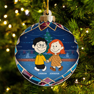 Christmas Baubles Peanuts - Personalized Acrylic Ornament - Gift For Couple, Husband Wife, Anniversary, Engagement, Wedding, Marriage Gift - CL43 NH96