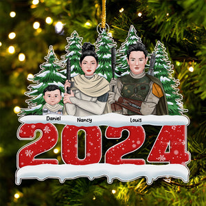 Star War The Warmth Of A Family Love - Christmas Gift For Family Members - Personalized Acrylic Ornament - CL46 NA94