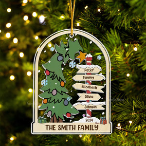 Love And Togetherness Make The Perfect Christmas - Gift For Family - Personalized Acrylic Ornament - NA94