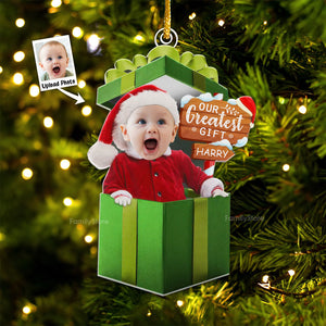 Our Greatest Gift - Gift For Family - Personalized Acrylic Ornament