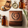 MonogramNameSimpleKeepsake PersonalizedLeatherWatchCase DH245 HAL3904 mkdef
