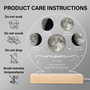 MoonPhaseWeLoveYouToTheMoonAndBack Personalized3DLedLightWoodenBase YM215 CLA2896 MK5