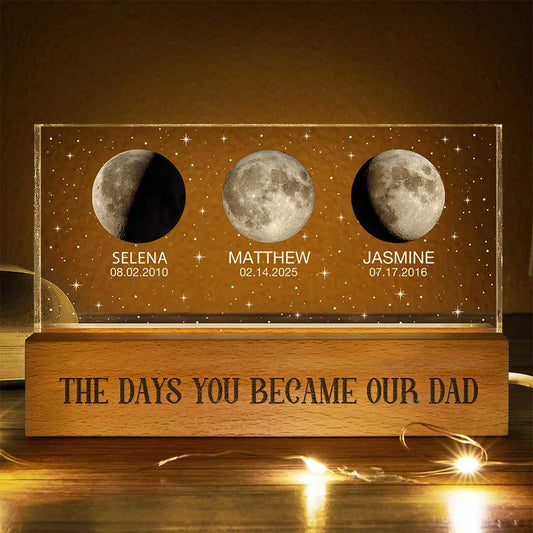 Moon_Phase_The_Day_You_Became_My_Mom_ _Personalized_Rectangle_LED_Light KK1465 CIN4222 MK Def