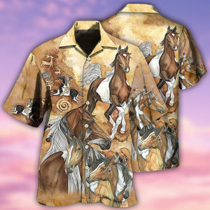 Native American Horse - Hawaiian Shirt