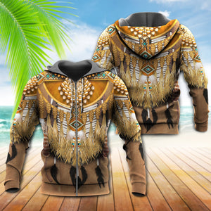 Native American Pattern Feather - Hoodie For Men & Women