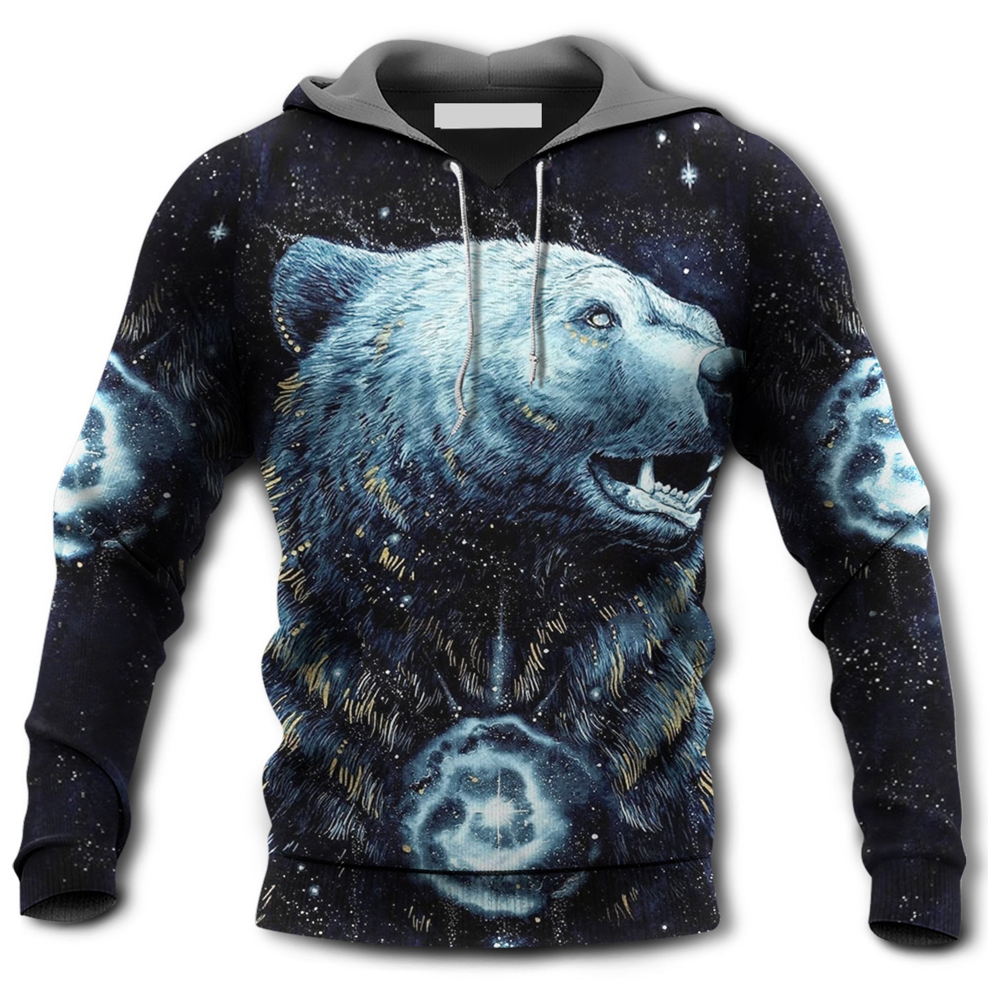 Native Bear Galaxy Dark Style - Hoodie For Men & Women