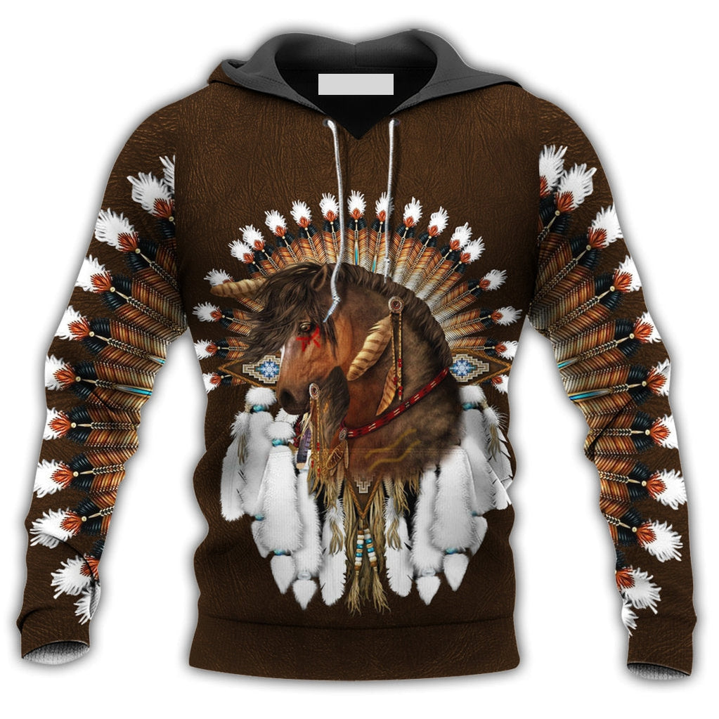 Native Horse Dreamcatcher Style - Hoodie For Men & Women