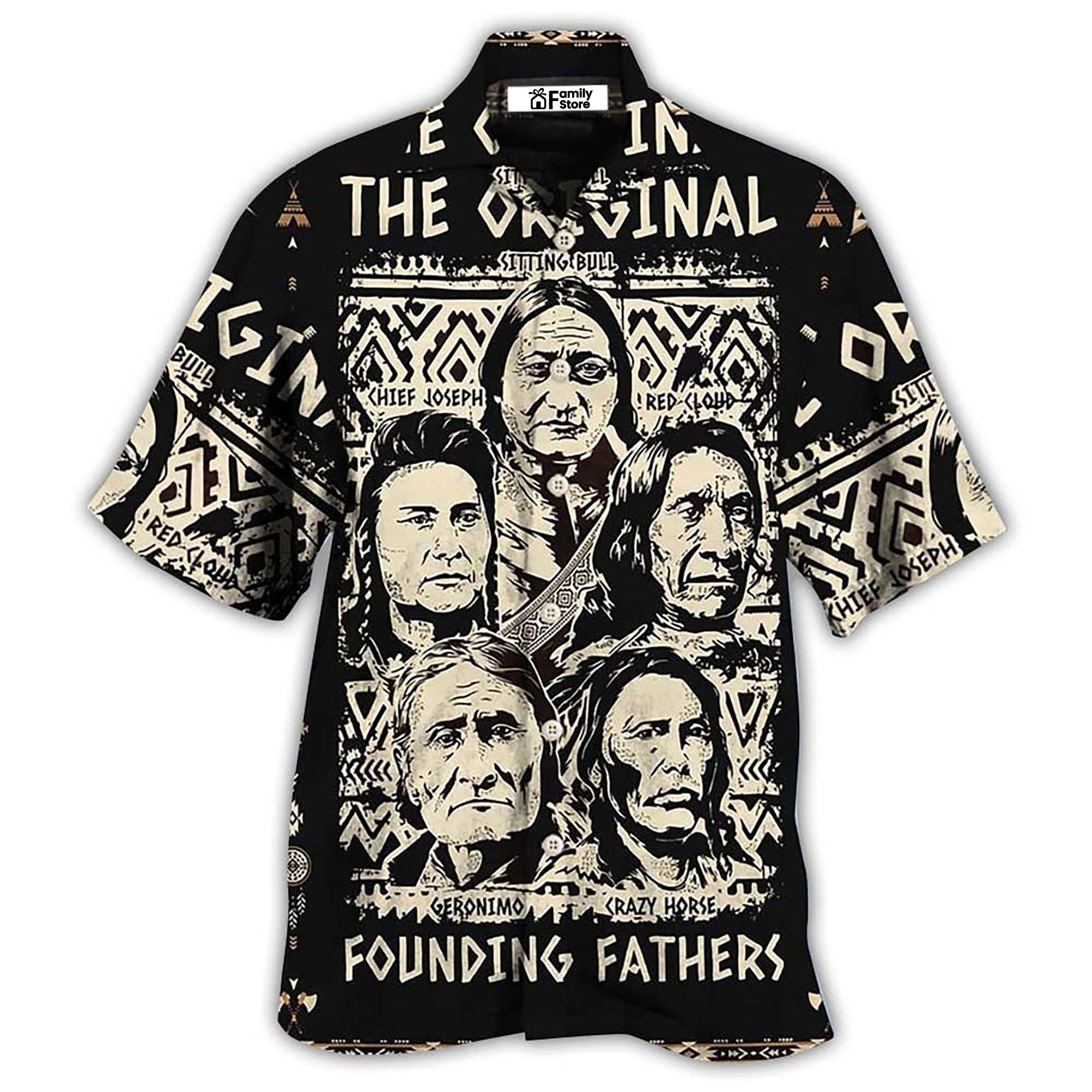 Native Pride Peaceful Forever Founding Fathers - Hawaiian Shirt