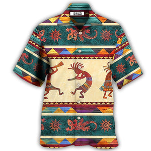 Native Style Love Peace Cool Pattern - Hawaiian Shirt