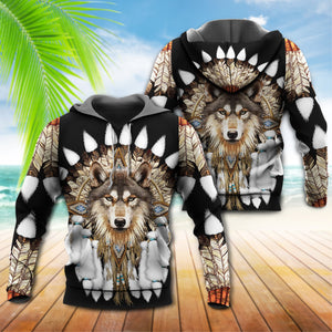 Native Wolf And Feather So Amazing - Hoodie For Men & Women