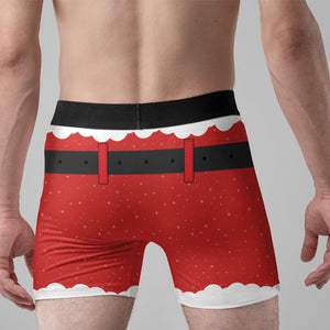 Naughty List Funny Christmas - Gift For Your Lover - Funny Personalized Custom Boxer Briefs, Men's Boxers