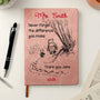 Never Forget The Difference You Make Teacher Gift Personalized Leather Journal_1