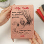 Never Forget The Difference You Make Teacher Gift Personalized Leather Journal_2