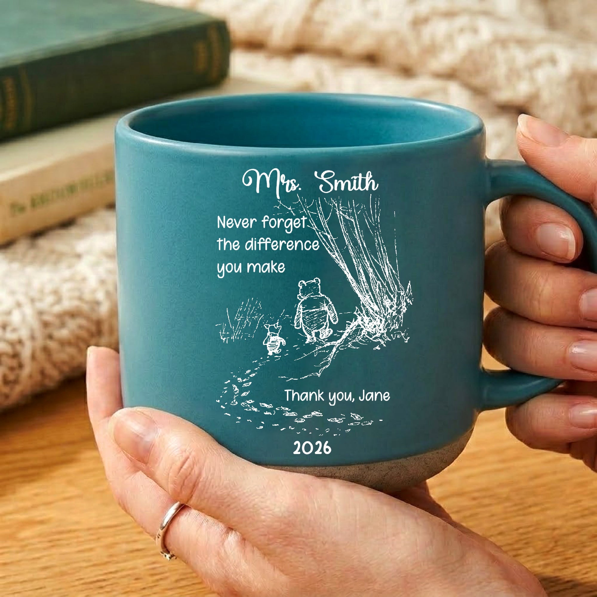 Never Forget The Difference You Make Thank You Gifts For Teacher_ Coworkers Retirement Personalized Mugs_2_0dca1482 d9f3 4170 befa 0f64dc646609