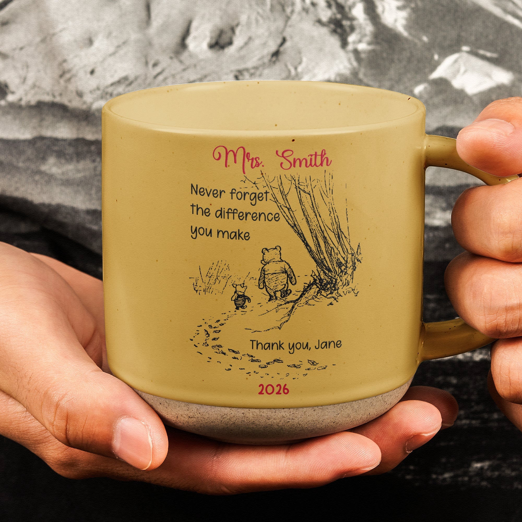 Never Forget The Difference You Make Thank You Gifts For Teacher_ Coworkers Retirement Personalized Mugs_4