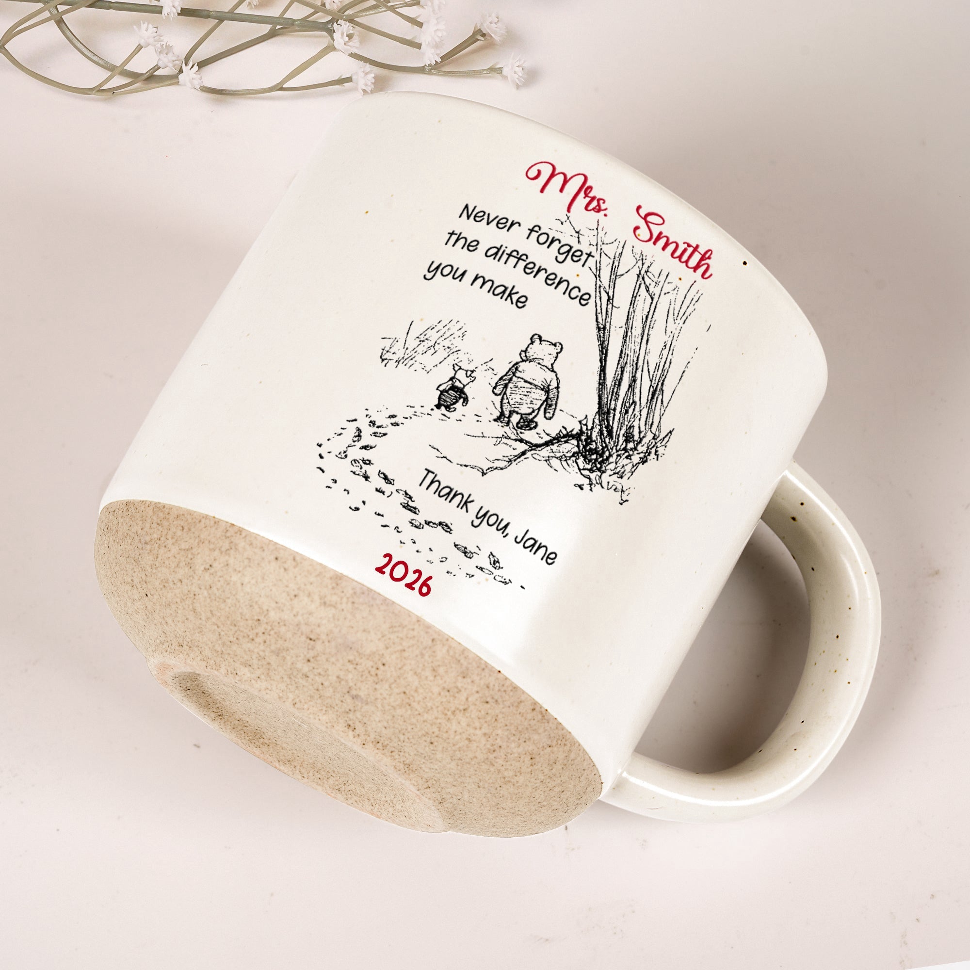 Never Forget The Difference You Make Thank You Gifts For Teacher_ Coworkers Retirement Personalized Mugs_6