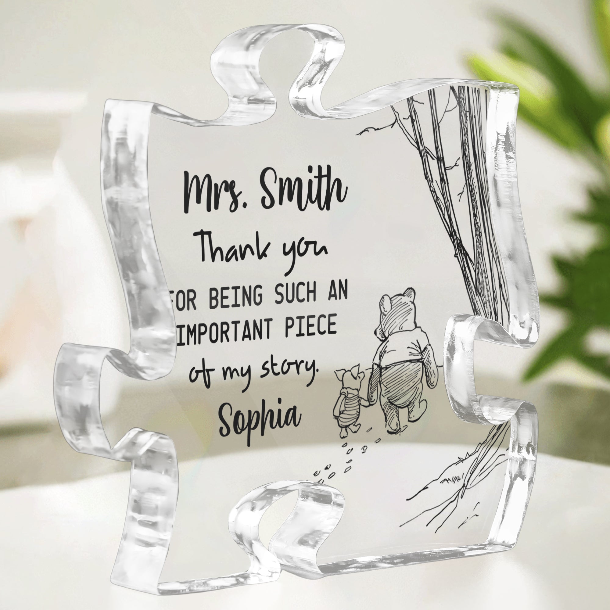 Never Forget You Are The Piece That Made The Difference Thank You Gift For Teacher_ Coworker_ Mentor Personalized Acrylic Plaque 2_2c309eda 36fa 4ec0 afcd 008f45dd24cf