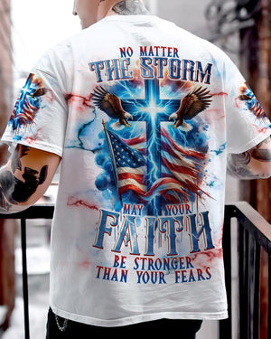 No Matter The Storm Eagle - Men's All Over Print Shirt - AT4080506