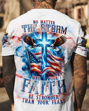 No Matter The Storm Eagle - Men's All Over Print Shirt - AT4080506