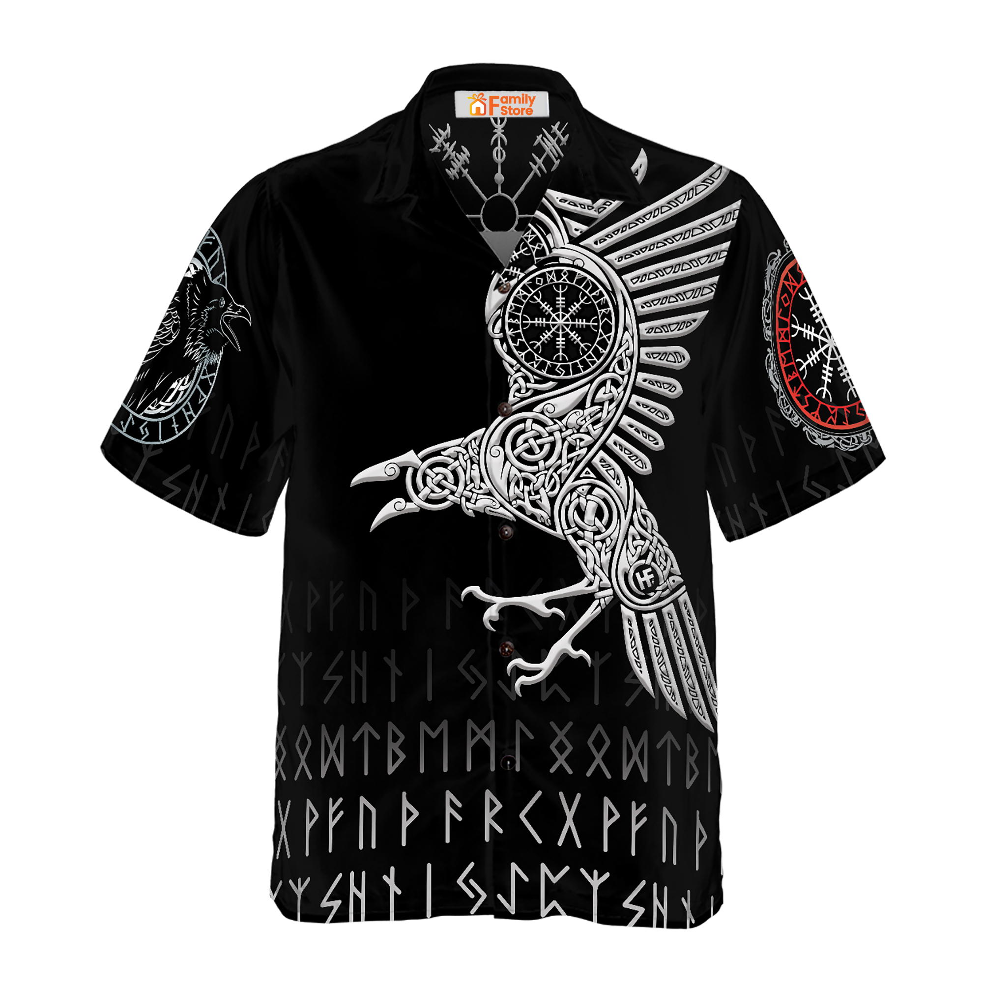 Norse Mythology The Raven Of Odin Hawaiian Shirt