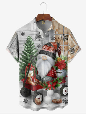 Christmas Gnome And Snowflake - For Men And Women - Hawaiian Shirt