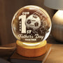 OurFirstFather_sDaySoccerLovers PersonalizedCrystalGlobeLamp MI274 VKT757 MK1