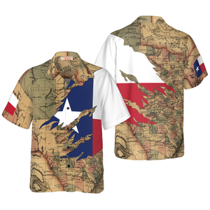 Patriotic Texas Flag Hawaiian Shirt For Men