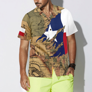 Patriotic Texas Flag Hawaiian Shirt For Men