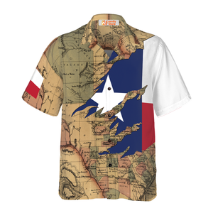 Patriotic Texas Flag Hawaiian Shirt For Men