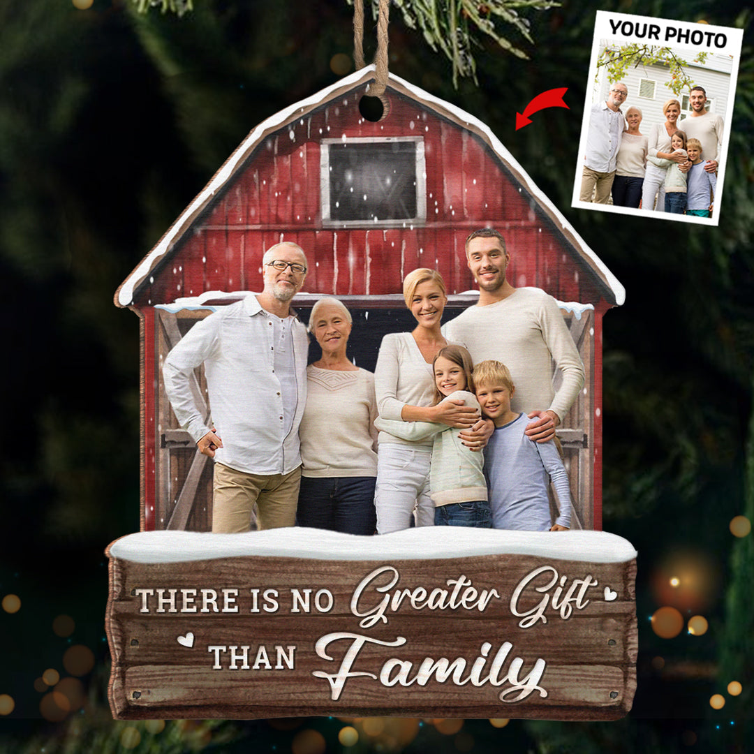 Custom Photo Enjoy The Christmas Season Together - Personalized Wood Ornament - Gift For Family Memmber - NH96