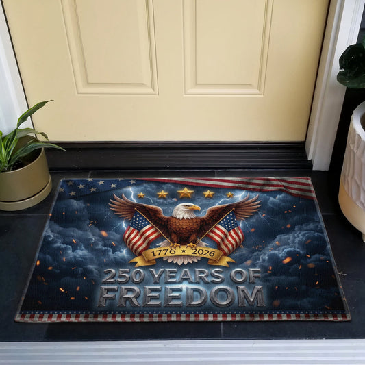 Patriotic250YearsOfFreedom Doormat1