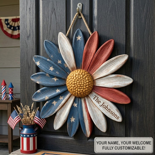Patriotic_Daisy_Bloom_Personalized_Custom_Door_Sign_AGC0VL070