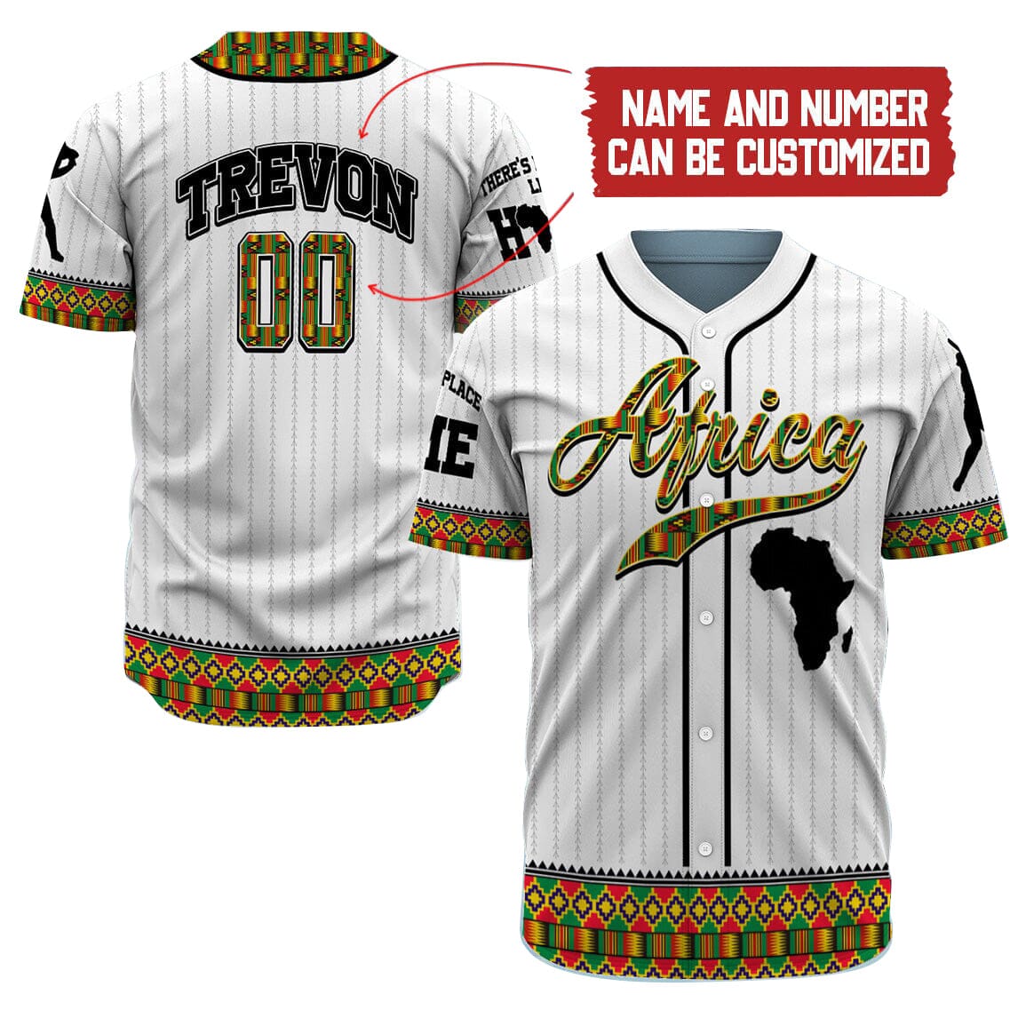 Personalized Africa Team, Juneteenth Shirt - Baseball Tee Jersey Shirt