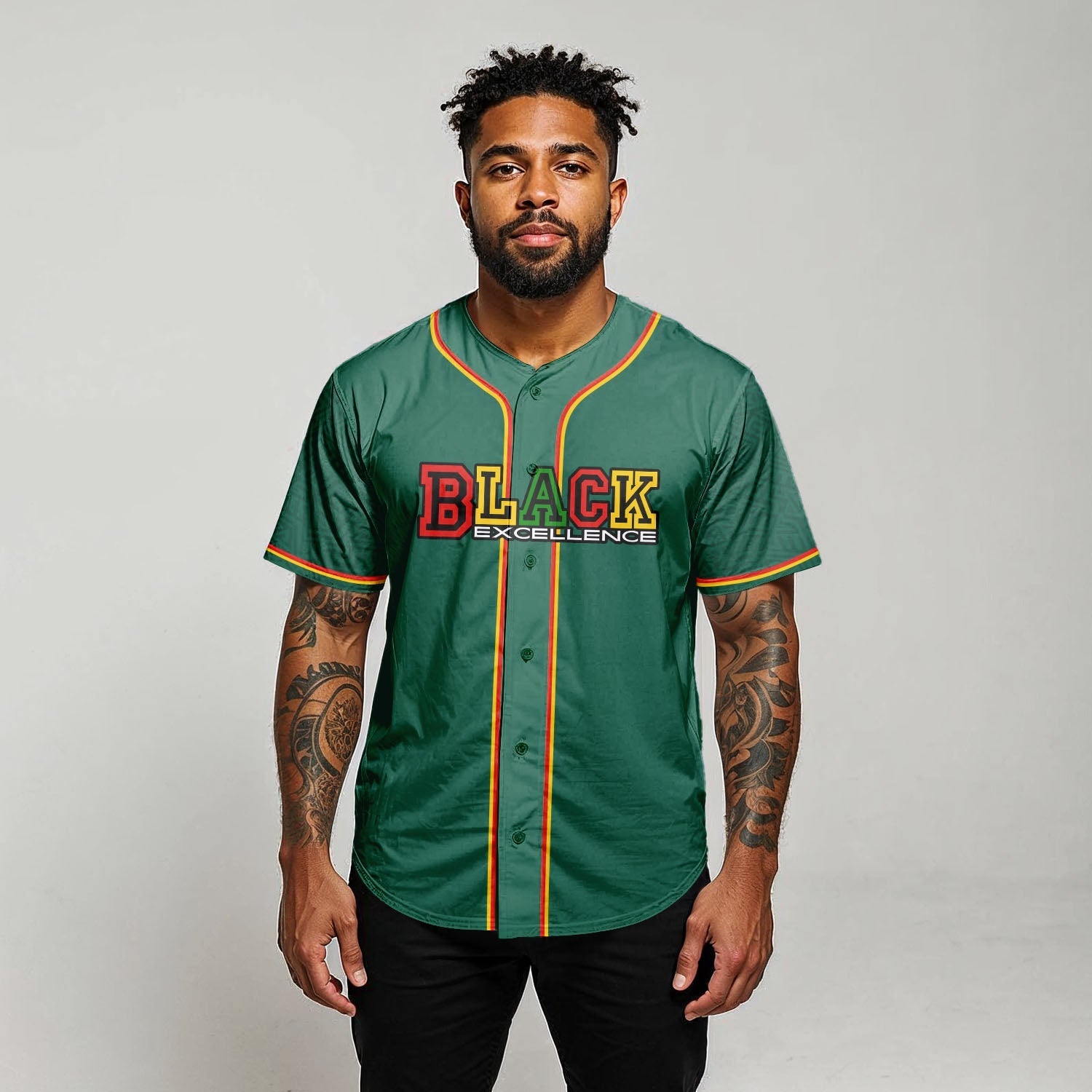 PersonalizedBlackExcellenceBaseballJersey11