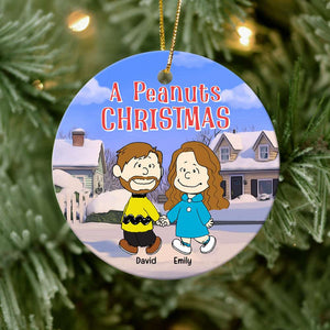 Personalized Gifts For Couple Ceramic Ornament Couple Hand In Hand - CL43 DN100