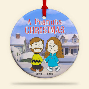 Personalized Gifts For Couple Ceramic Ornament Couple Hand In Hand - CL43 DN100